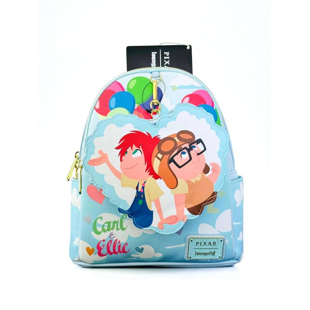 Loungefly Disney Pixar Up Carl & Ellie Balloon Mini Backpack w/ Coin Purse NWT